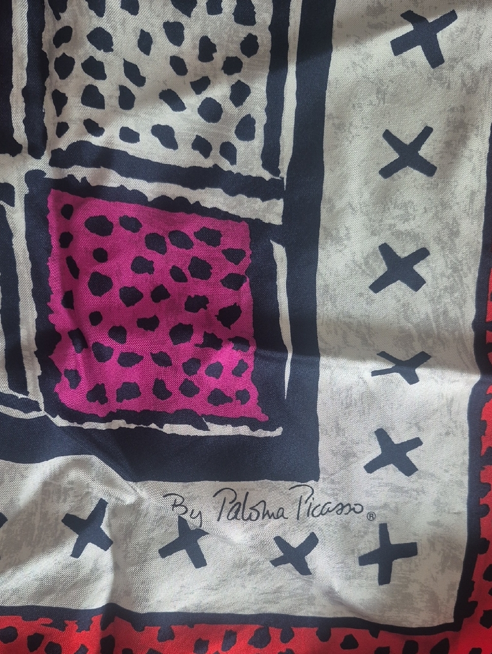 Picasso Silk Scarf Multi Color, Nice Condition. Made In Italy. - Picture 2 of 3